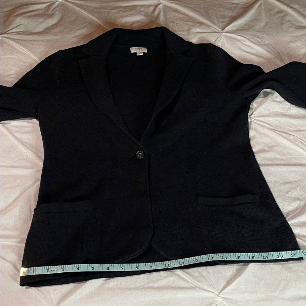 JCrew Factory Black Schoolboy Sweater Blazer - Picture 10 of 11